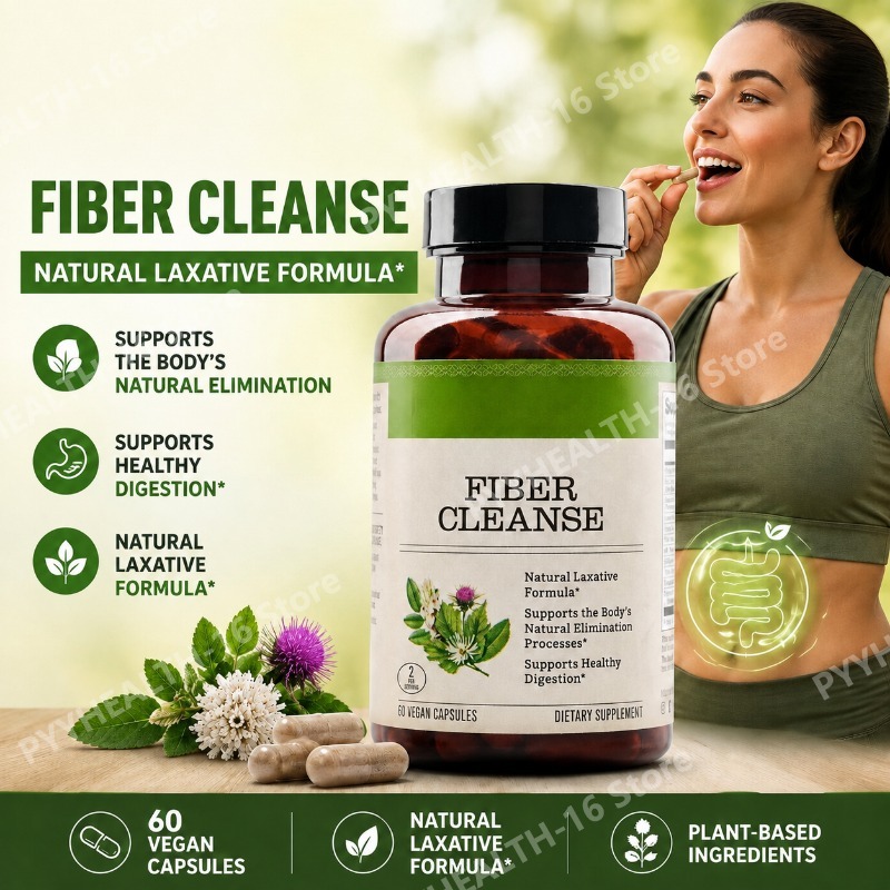 Digestive Enzyme Blend - Fiber Cleanse Psyllium Husk Capsules met